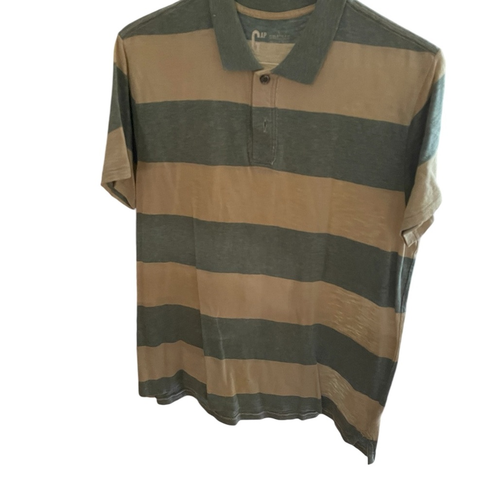 Blue and white striped casual gap shirt